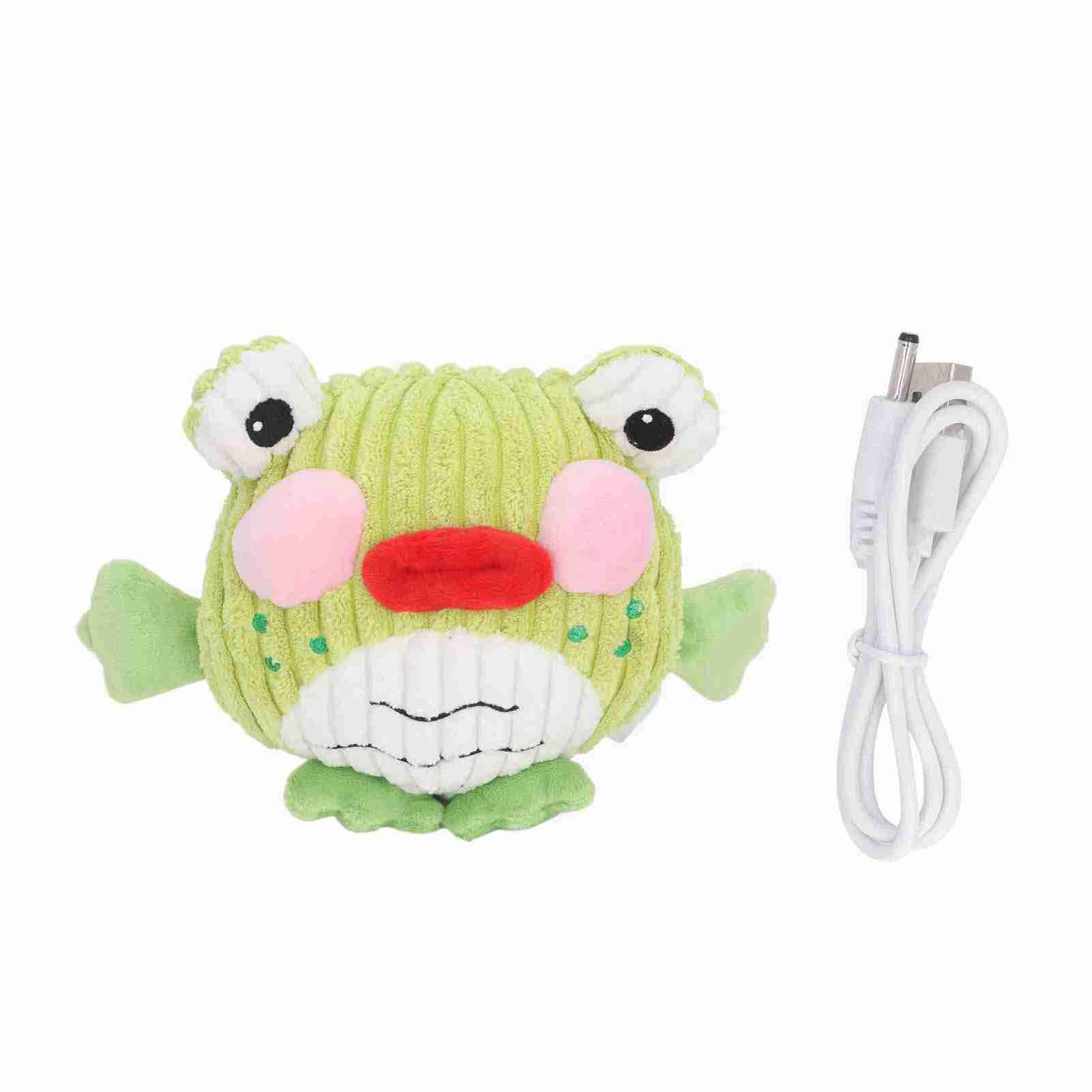 

Stuffed Animal Plush Talking Toy Interactive USB Rechargeable Singing Jumping Toy Biteable Baby