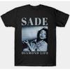 Unisexs And Womens Summer Retro Fashion Street Wear Harajuku Top Sade Adu Diamond Life Retro Tshirt