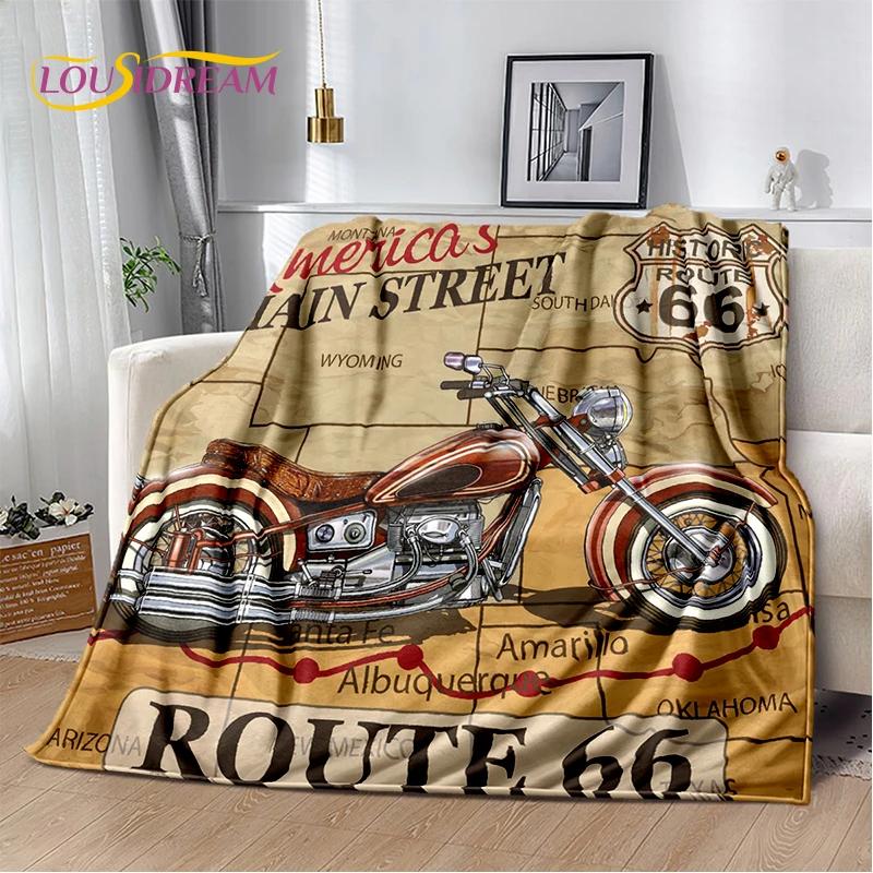 Retro Amerika Historische Route 66,Mother Road,mãe Estrada Deken,Zachte Worpdeken voor Thuis Slaapkamer Bed Sofa Picknick Kind Cadeau