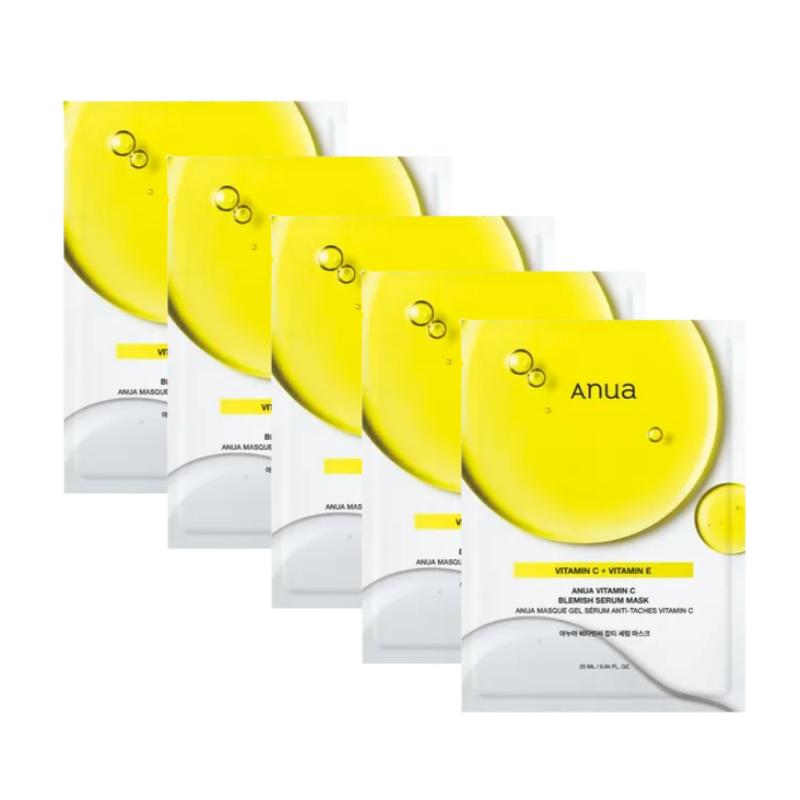 Anua Green Lemon Vita-C Dark Spot Serum Mask 25ml