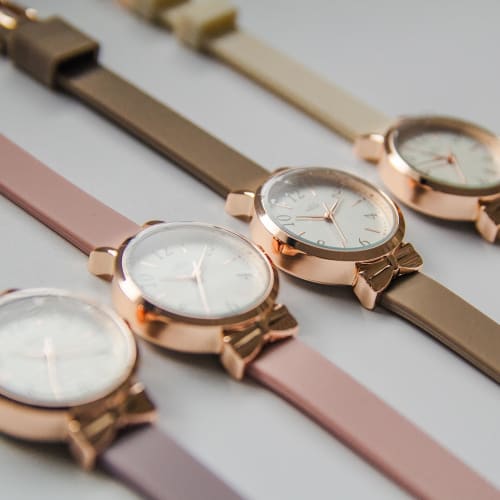 Fieldwork Women's Analog Watch with Silicone Band, Brown, M098-4