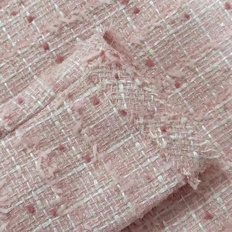 Mokana Damen Kurzer Tweed-Strickjacke im kleinen Duftstil