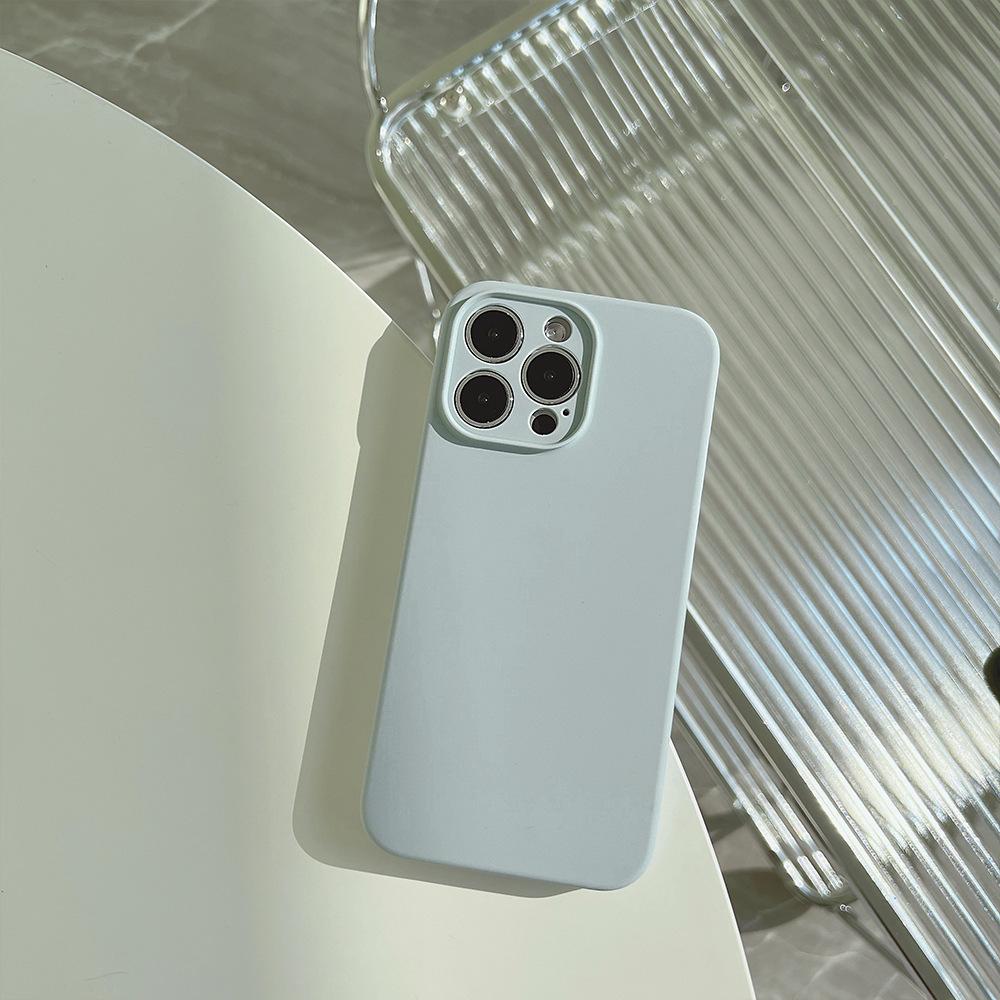 Liquid Silicone 14pro Max for Iphone14 Mobile Phone Case Apple 13 Solid Color 12/11 Premium 14plus