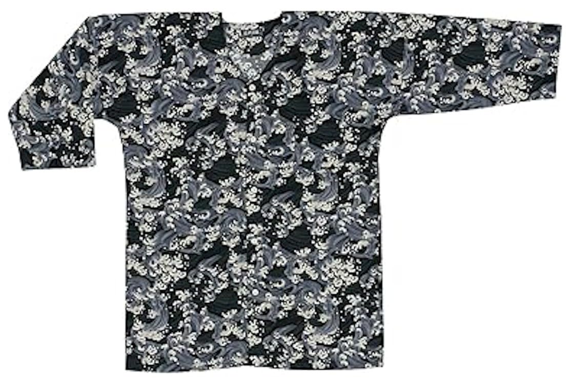 

Koiguchi Shirt Stylish koiguchi Festival danjiri dabo shirt for heights (Black Wave) (bo8381) shirt! costume, float, (M (suitable 163-168cm)) чёрный