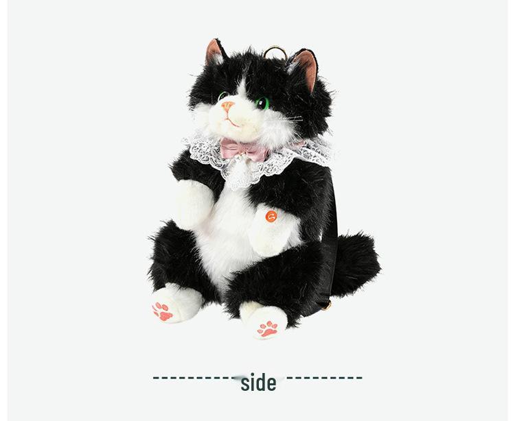 Cute Ragdoll Kitten Plush Backpack Toy for Girls and Kids