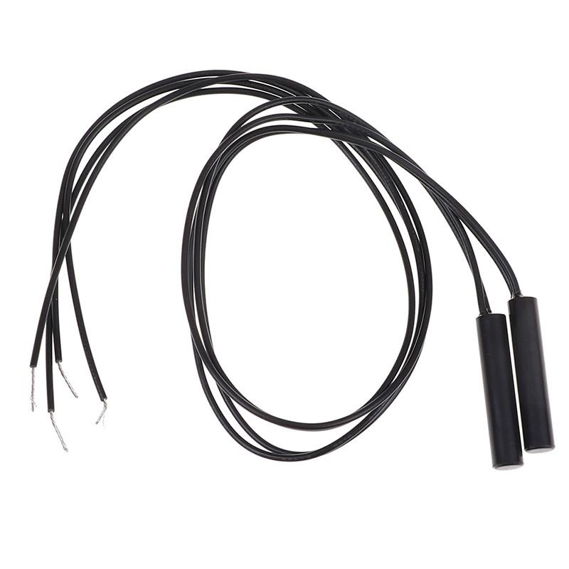 2Pcs Cylindrical Mounting Reed Proximity Switch Normally Open Magnetic Sensor