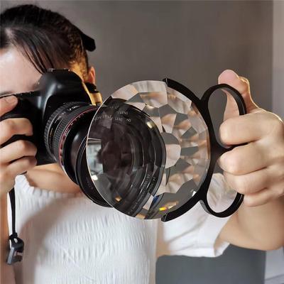 Filtre d'appareil photo 100MM, kaléidoscope portatif, filtre à effets spéciaux, photographie vidéo Slr, accessoires d'objectif d'appareil photo, prisme coloré