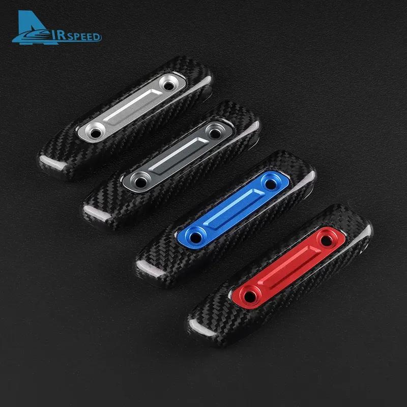 Real Hard Carbon Fiber Cover For Ford Mustang GT Dark Horse EcoBoost 2024 2025 2026 Replace Handbrake Grip Sticker Handle Trim