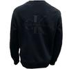 Calvin Klein Letter Logo Embroidered Casual Crew Neck Comfortable Versatile Long Sleeve Sweatshirt Unisex Sweatshirt Black J326817