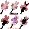 Korean Pink Support Stick Light Cover Plush Surrounding Lisa Glowing Stick Black