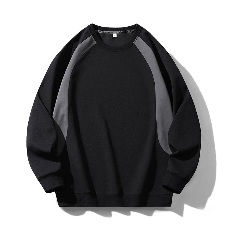 Mens Long Sleeve T Shirt Casual Trendy Round Neck Loose Fit Inner Top