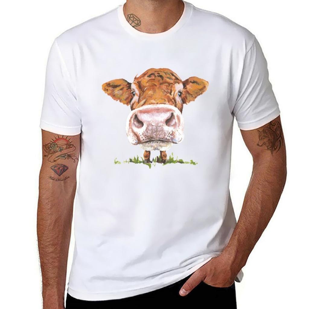 Cute Cow TShirt Fashion Print Casual Short Sleeve
