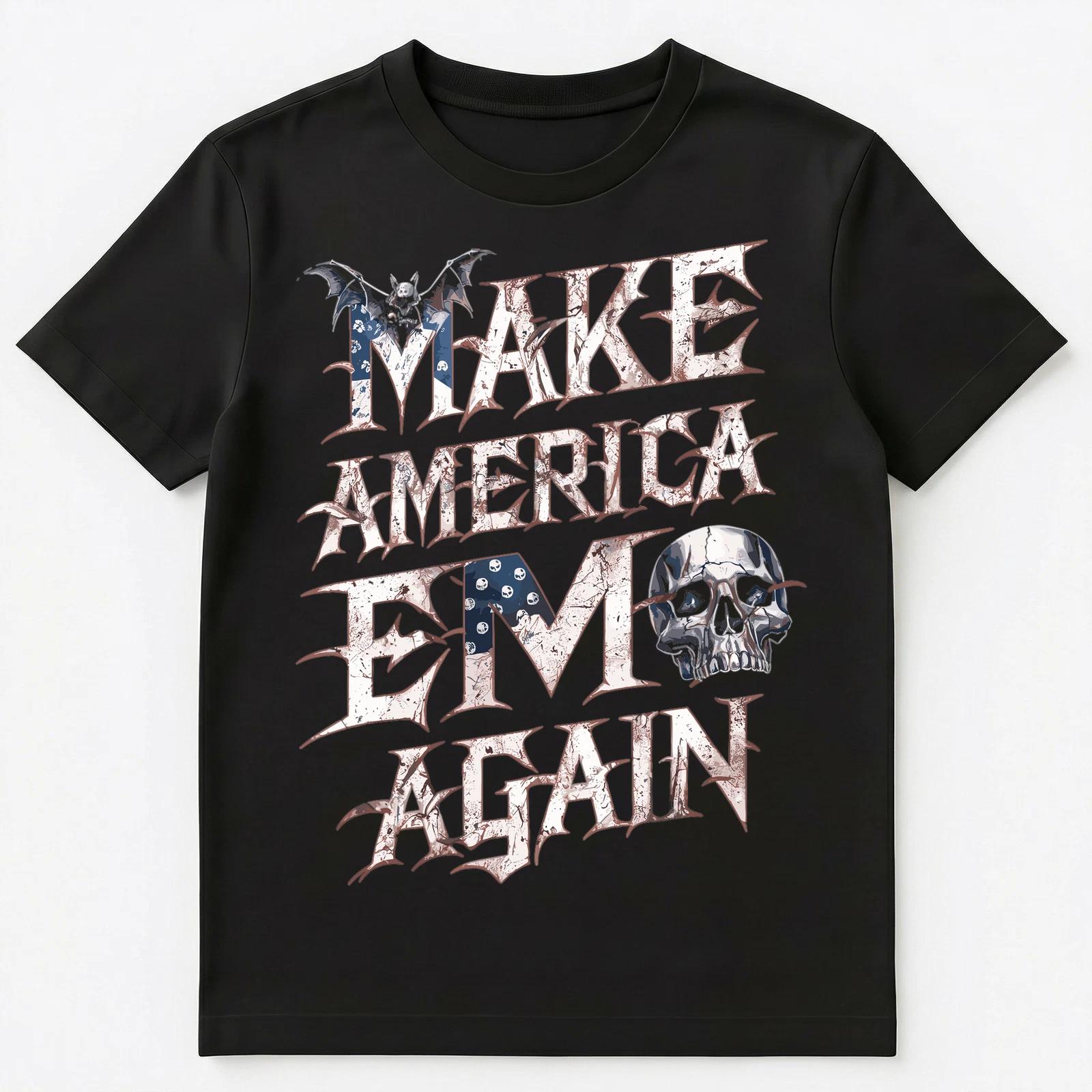 Make America Emo Again Funny Unisex T-Shirt 3XL
