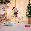 Christmas Pony Ornament 2D Acrylic Hanging Decor for Car And Tree Cute Horse Design Holiday Gift for Kids