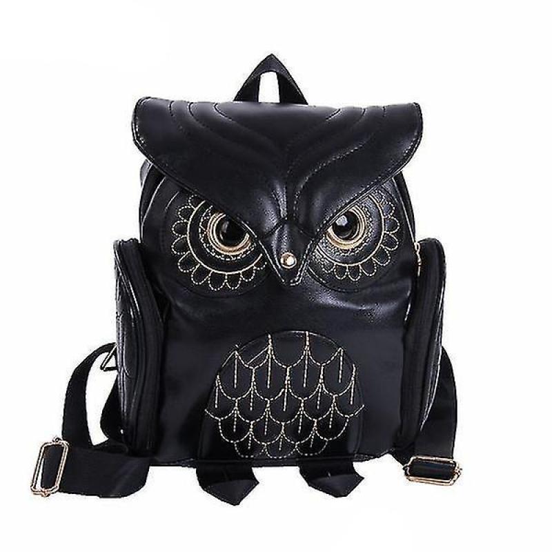For Cute Owl Backpack Women Cartoon School Bags For Teenagers Girls High quality leather WS18326
