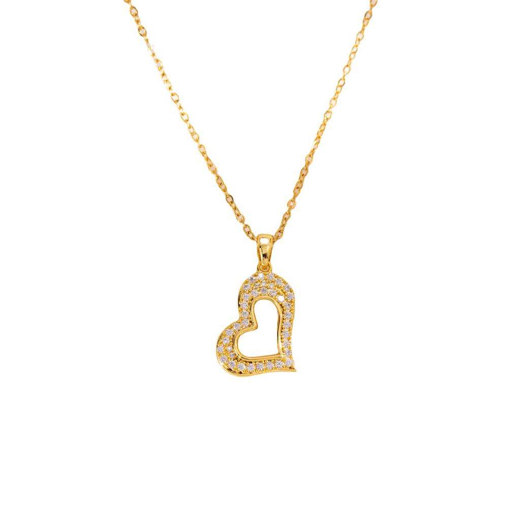 Cross-border E-commerce Heart Diamond Necklace - Classic, Creative, Versatile, and Exquisite Clavicle Chain Jewelry