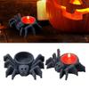 DIY Silicone Candle Holder Mould Handmade Big Spiders Mirror Candlestick Mold for Teas Wax Cup for Blessing Ceremony