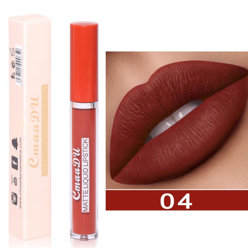 

Сексуальная 10 цветов, долговечная водостойкая матовая жидкая помада, увлажняющий крем для макияжа 04