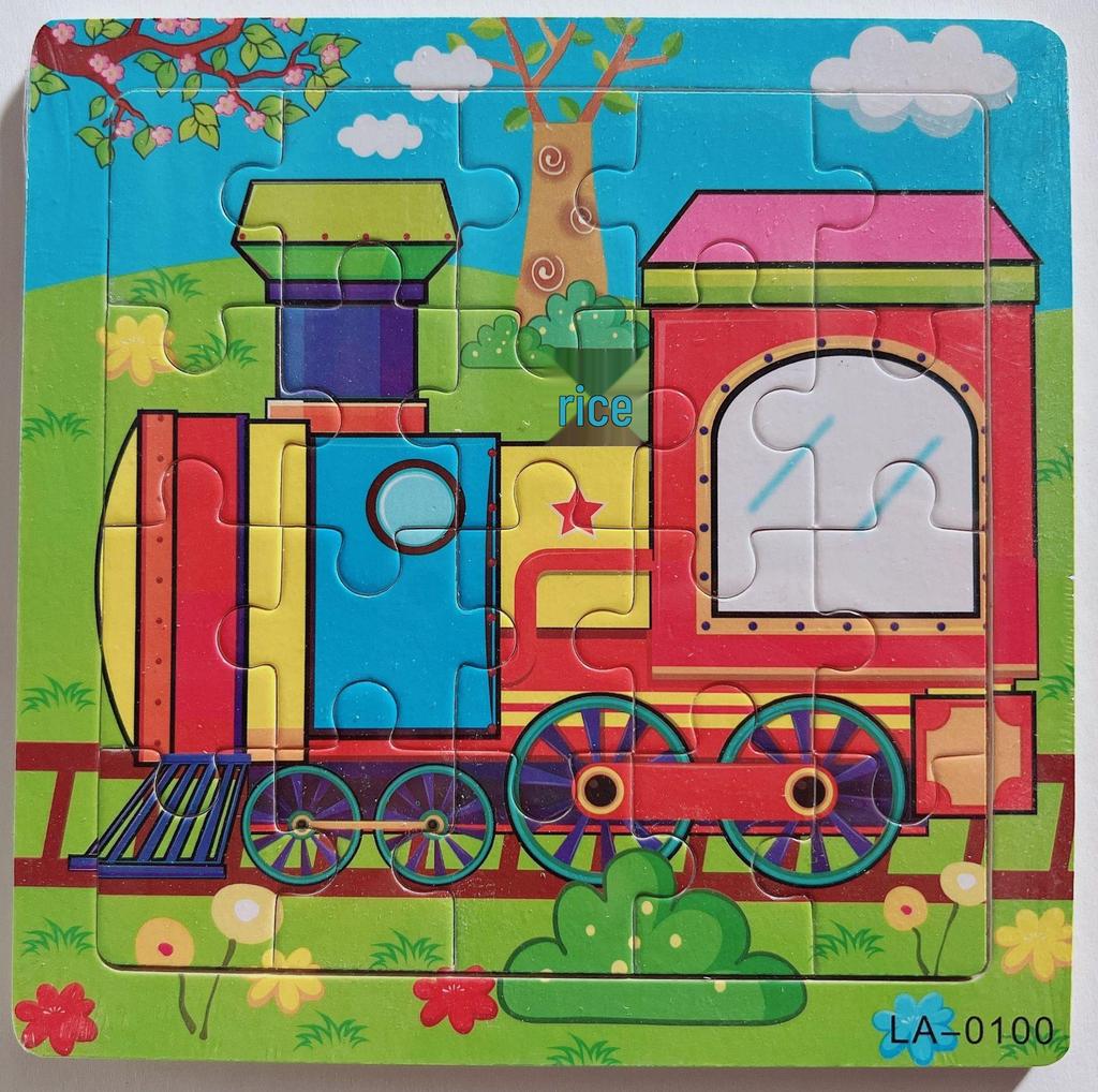 20-Piece Wooden Kids' Puzzle Board - Cartoon Animals