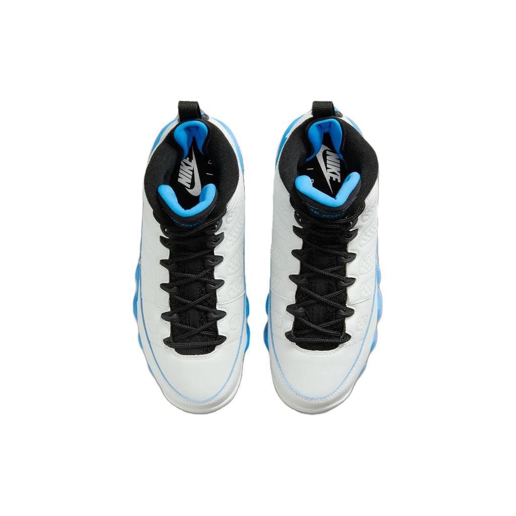 Tênis Infantil Air Jordan 9 Retro GS Azul Pó 2024 Branco Summit-White Preto FV0143-101