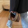 Niche design textured commuter portable women's bag spring new retro diamond chain crossbody dumpling bag