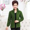 WTEMPO Spring Autumn Polar Fleece Tops Loose Mom's Clothing Fleece Sports Coat Middle Aged and Elderly Women's Clothing