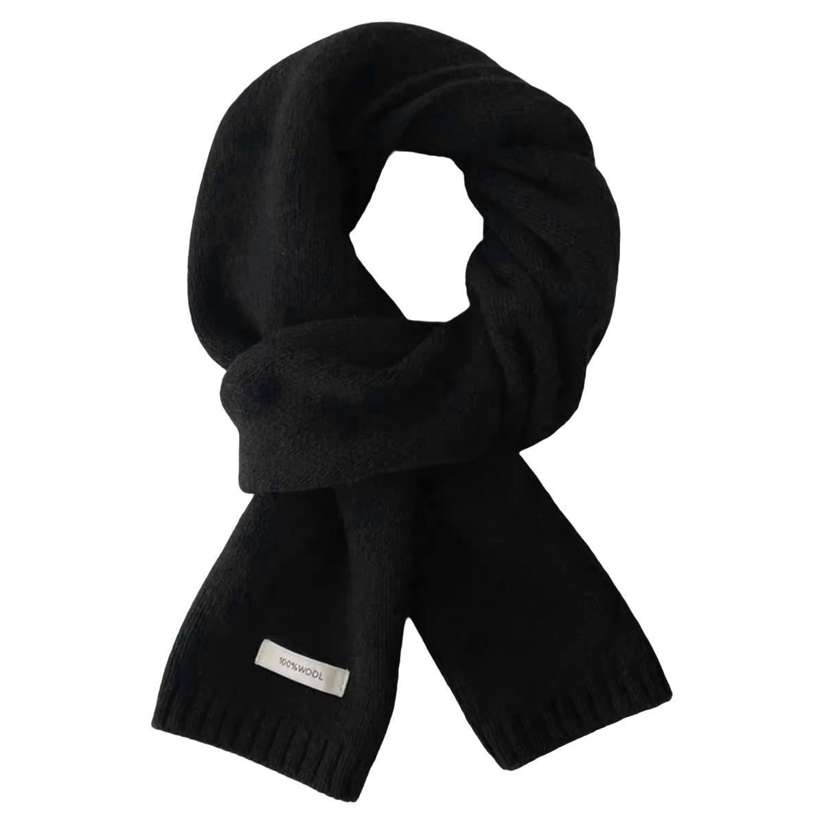 Шарф из чистой шерсти Шерстяной Верблюжий Бежевый Теплый Вязаный Шарф Унисекс Шарф Удобный Мягкий Теплый