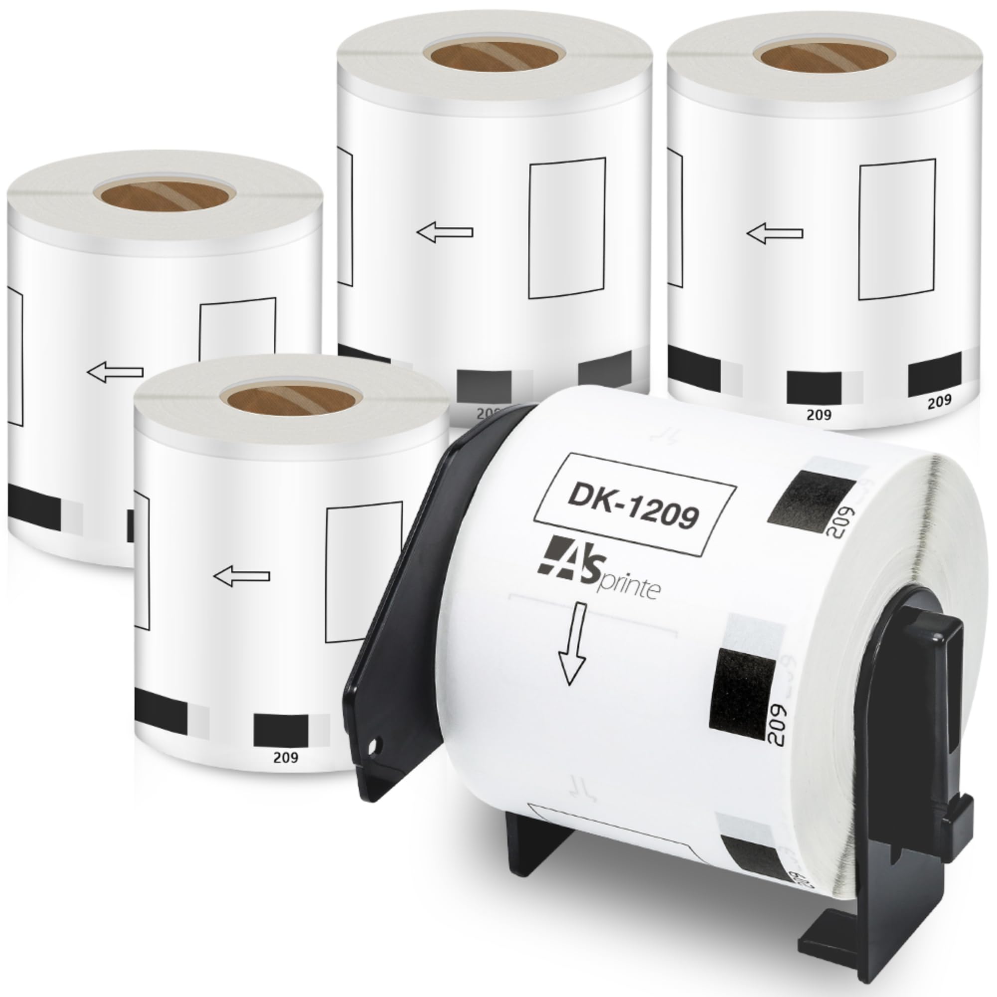 

Образцы этикеток для демонстрации продуктов питания 62 мм x 29 мм DK 1209 800 Термобумага для самоклеящихся этикеток Принтер для этикеток 5 рулонов, совместимый с Brother Всего 4000 этикеток DK