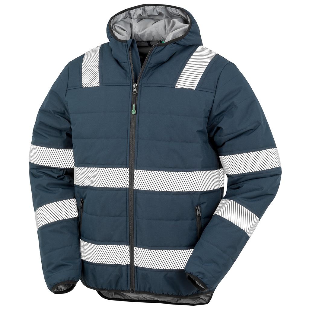 Result Genuine Recycled Mens Ripstop Safety Padded Jacket