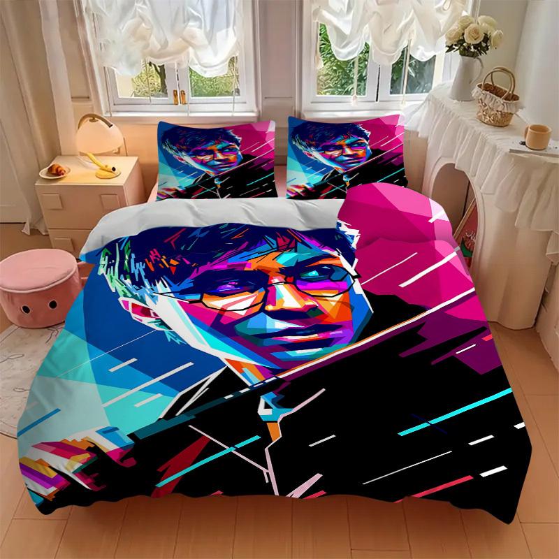 3pcs Harry Potter Cover Set,Soft Comfortable Duvet Cover,Guest Room (1*Duvet Cover + 2*Pillowcases, Without Core) yy251024105