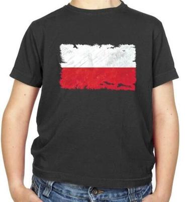Dětské tričko s vlajkou Polska - Varšava - Evropa - Republika - Země - Cestování - Vlajky