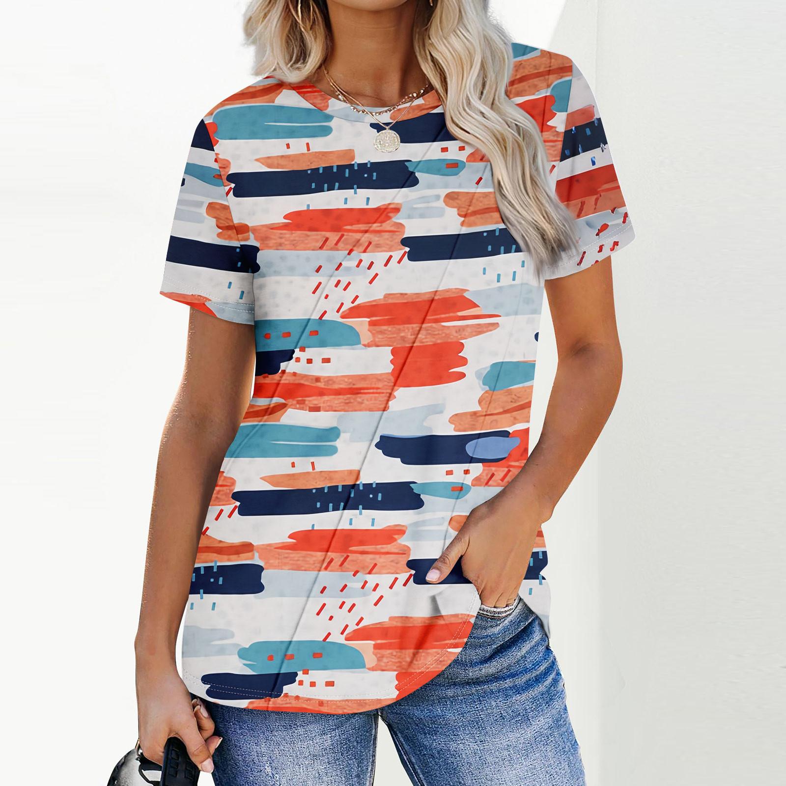 

Женская мода повседневная с коротким рукавом однотонные топы плиссированная модная одежда футболка XL шафрановый