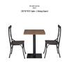 WEZHO Rectangular Dining Table and 2 Chairs Set