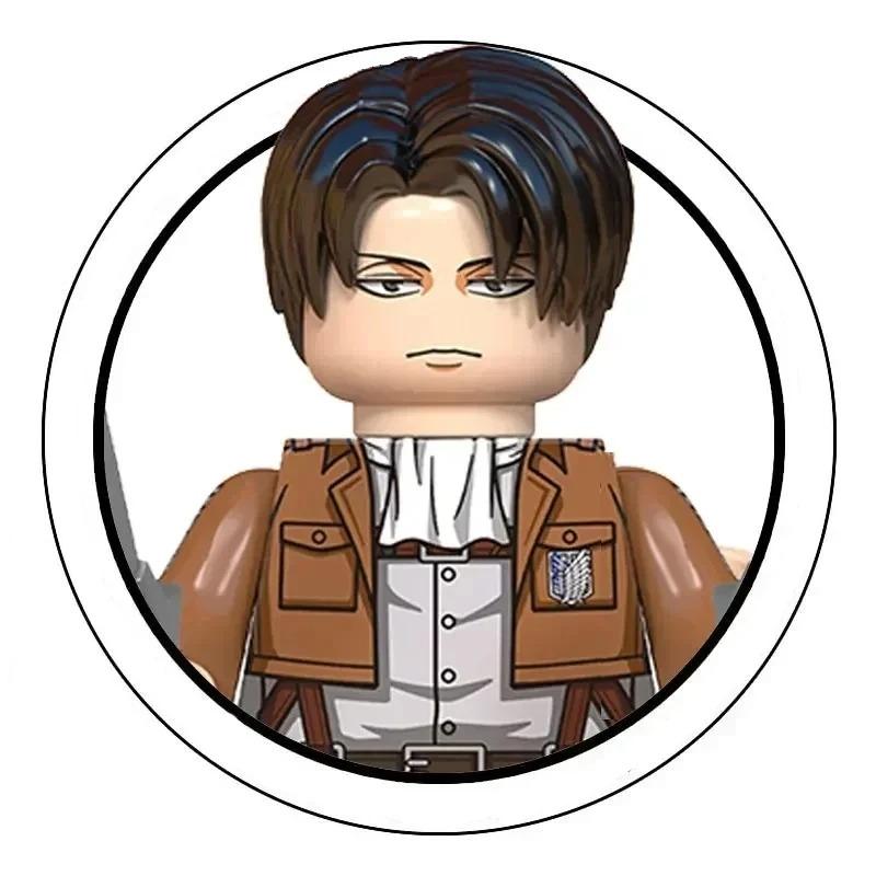 Blind Box Building Blocks Mini Model Figures Attack on Titan Levi Ackerman Eren Mikasa Giant Annie Halloween Christmas Gifts Toy