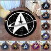 Star Trek Logo Area Round Rug Decorative Living Room Carpet Door Mat Bath Mat Souvenier Home Decoration Carpets for Living Room