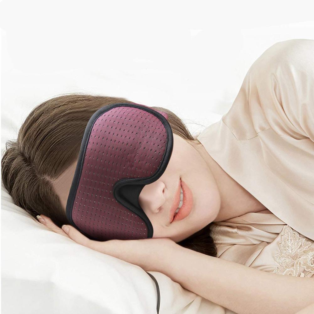 

Soft Eyeshade Blockout Light Eye Mask Eye Cover Eye Patches Hotel красный