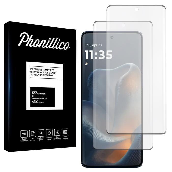 Gehärtetes Glas - Phonillico® - Motorola Edge 60/60s/60 Pro/Fusion - 2er-Pack - Kratzfest - Transparent
