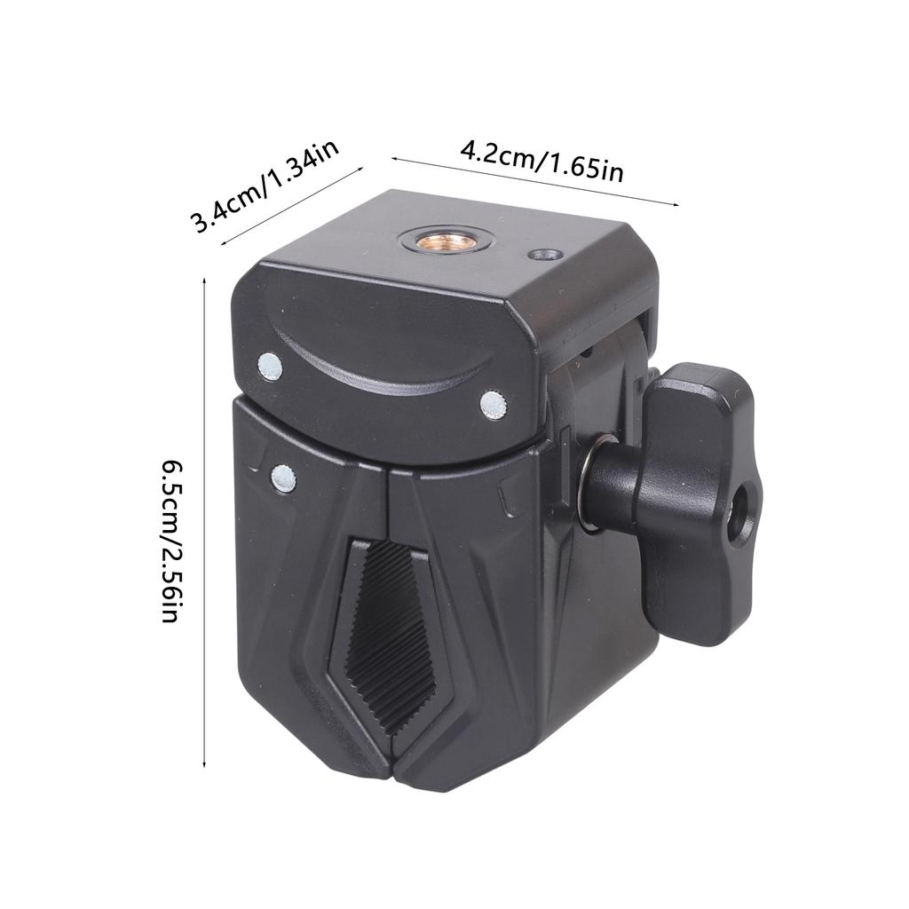 Adjustable Grip Clamp for Photography Equipment 1/4inch Female Thread Camera Light Phone Mount Photography Accessories