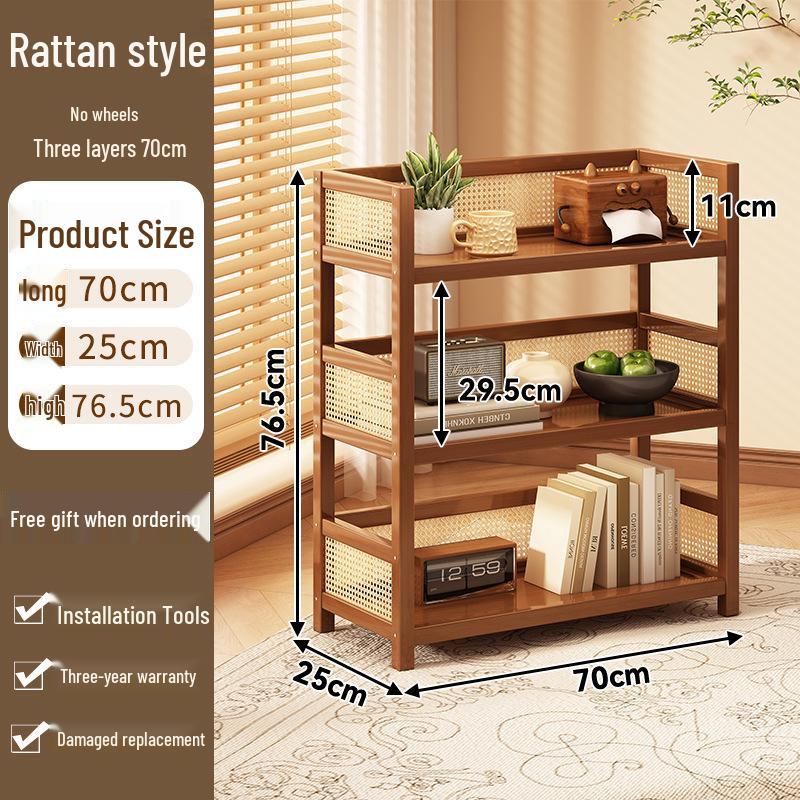 Többszintű mobil tárolóállvány: Álló, többfunkciós kocsi nappalihoz és háztartási cikkekhez.