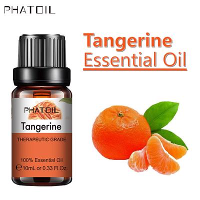 PHATOIL 5ml/10ml/15ml/30ml/100ml Tangerine Pure Essential Oil Healthy Calming Air Fresh Care Spa Body Massage Skin Care Fruit Fragrance Oil