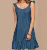 Summer Ladies Solid Color Casual Loose Camisole Fashion Dress