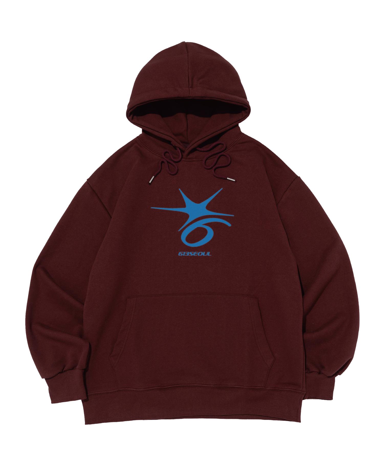 Худи с шеститочечным логотипом 613 Seoul Crack (Вино) M (Fleece)