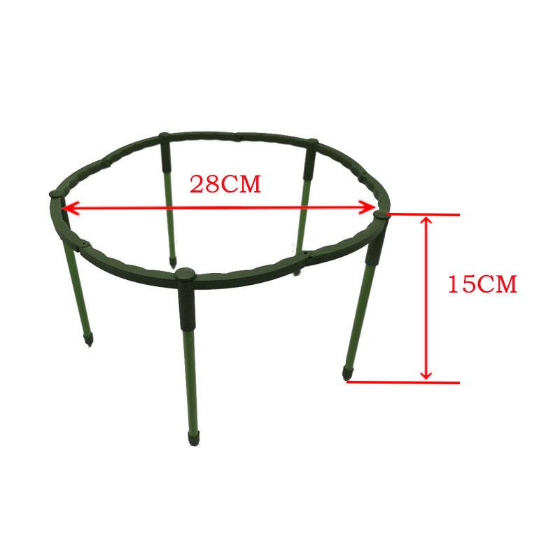 4Pcs Plastic Plant Support Pile Orchid Stand Holder For Flowers Semicircle Greenhouses Fixing Rod Holder Bonsai