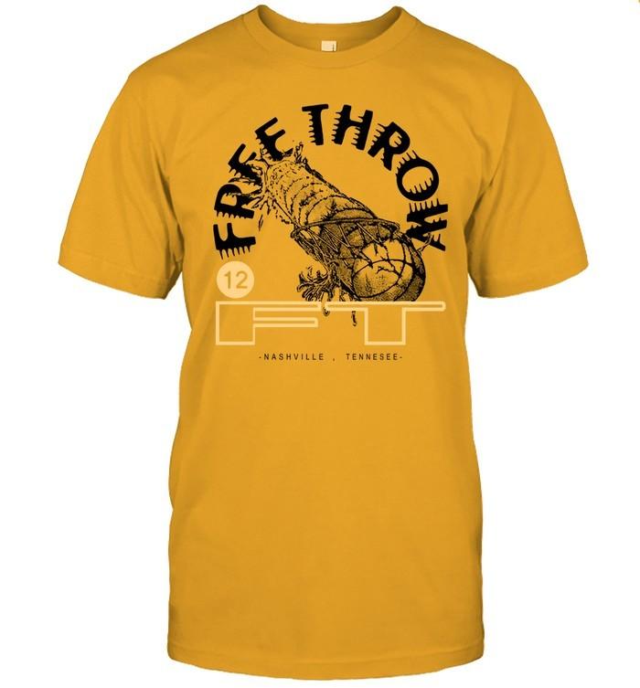Free Throw Band Bball Shirt Music Graphic Tee Concert Tour Basketball Unisex T-Shirt M