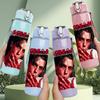 1PC Retro Dark Female Singer Grayscale Portrait Print 750ml Portable Sports Water Bottle Leakproof Gym Outdoor Travel Drink Cup