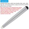 MECCANIXITY 2pcs Infrared Touch Screen Pen Whiteboard Optical Stylus Pens for Education Electronic Whiteboard Presentations, Black