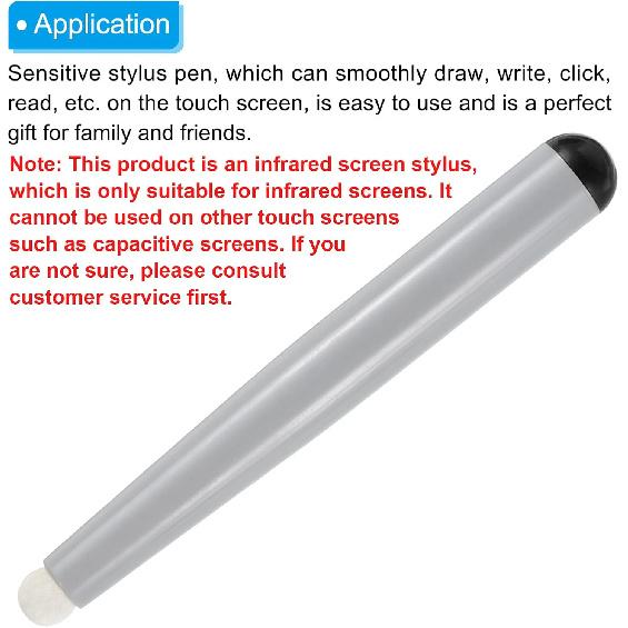 MECCANIXITY 2pcs Infrared Touch Screen Pen Whiteboard Optical Stylus Pens for Education Electronic Whiteboard Presentations, Black