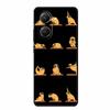 Schwarze Silikonhülle für Xiaomi Poco C71 Redmi A5 4G 4G Hülle Cartoon Katze Weiche Rückabdeckung für Poco M7 4G Plus X7 Pro Handyhülle