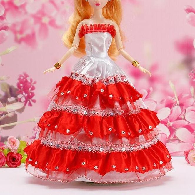 30CM Mini Puppe Sammlung Kleidung Mädchen Spielzeug 3D Große Augen BJD Prinzessin Volle Outfits Kleider Sammlung Kinder Puppe geschenk