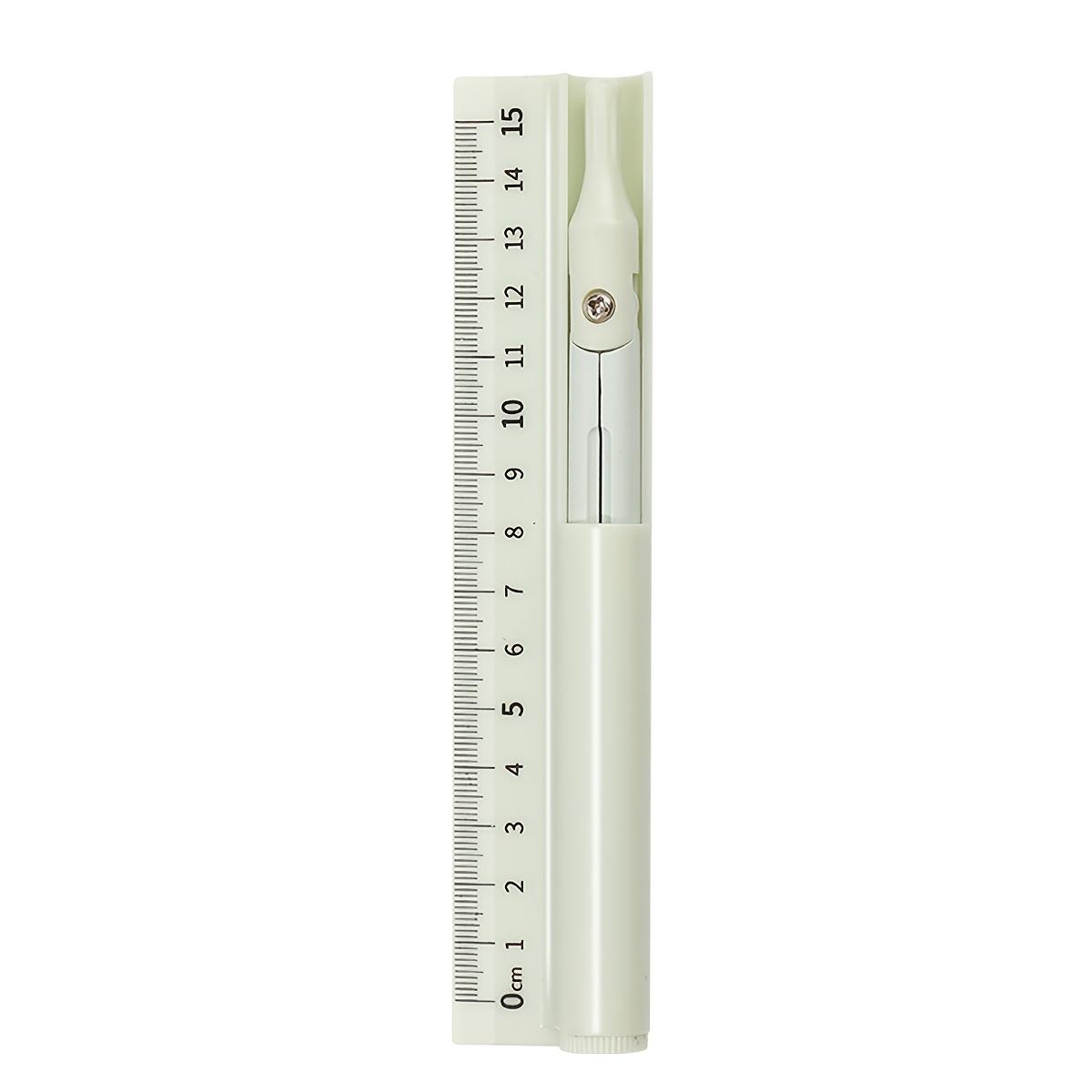 

[Multi-Functional Pencil] 3-in-1 Multi-Functional Compass Ruler Pencil | 1pc Learning Measuring Drawing Tool for Students, School and Office Supplies
